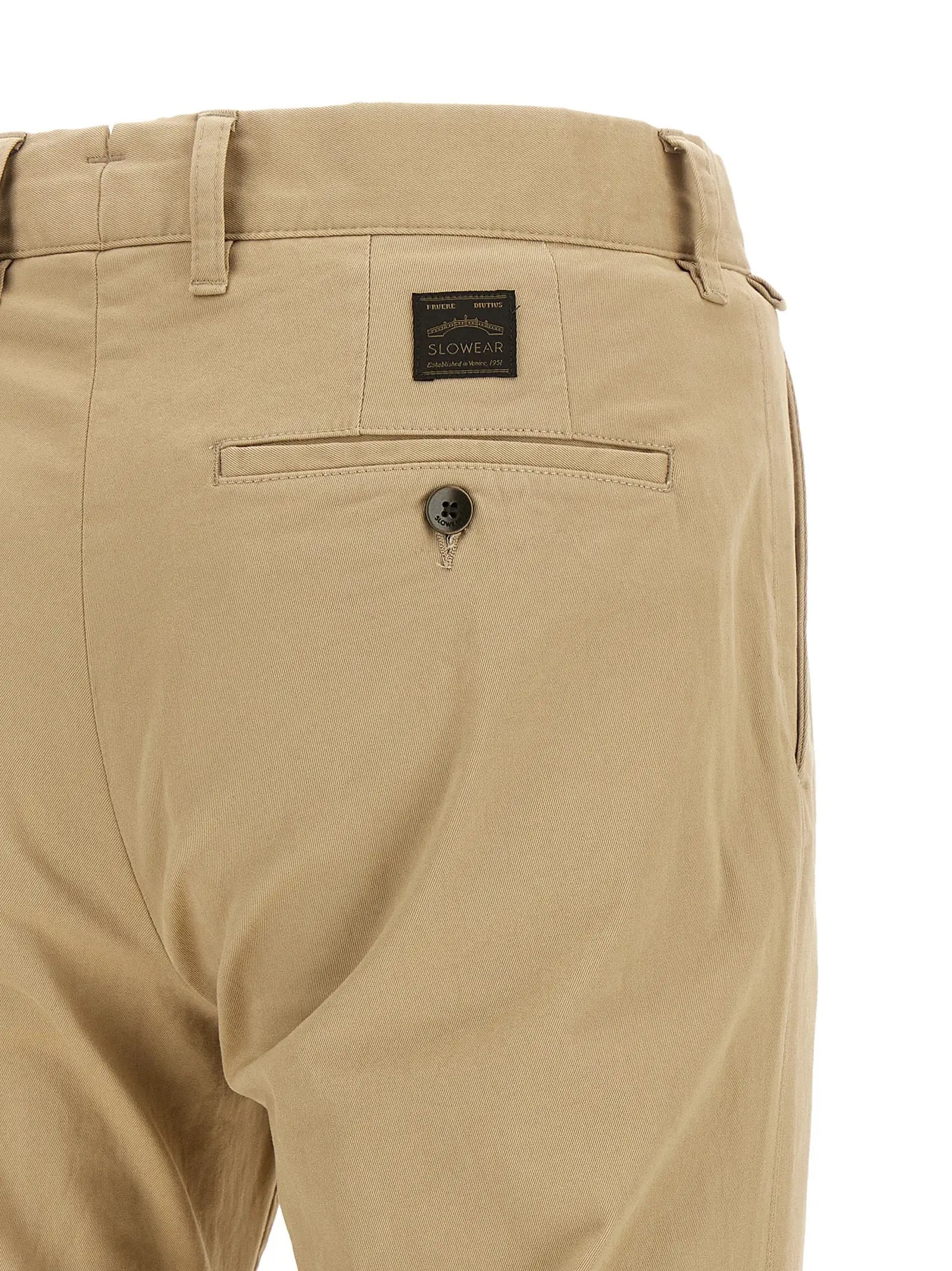 Incotex Beige Cotton Chino Pants