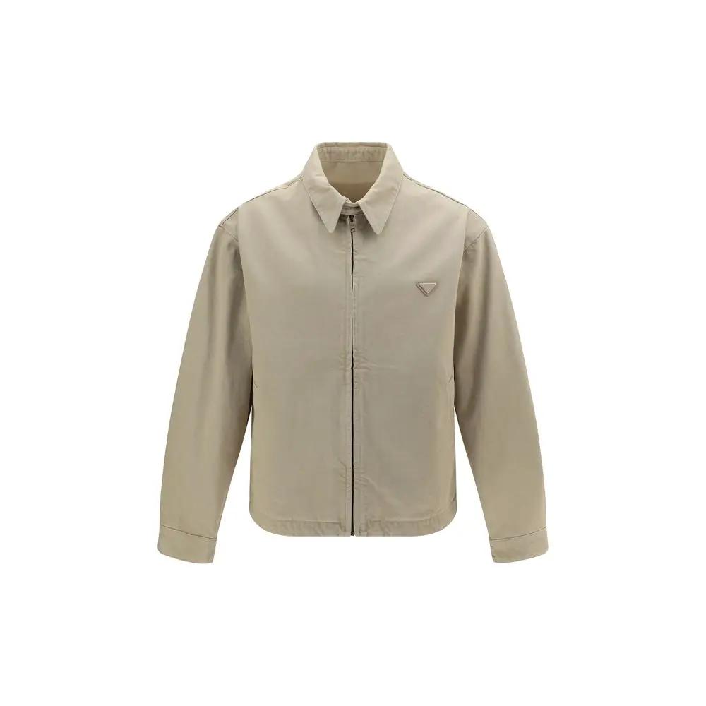 Prada Beige Cotton Denim Jacket