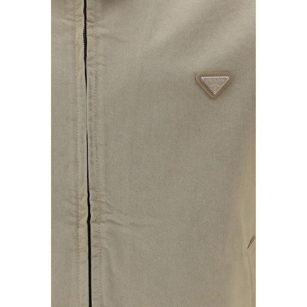 Prada Beige Cotton Denim Jacket