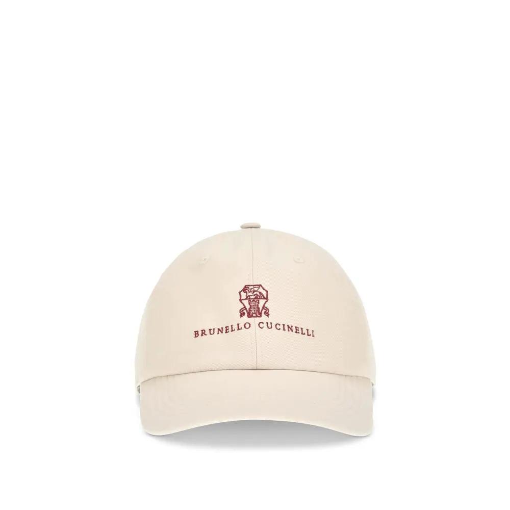 Brunello Cucinelli Beige Cotton Cap (Baseball Hat)
