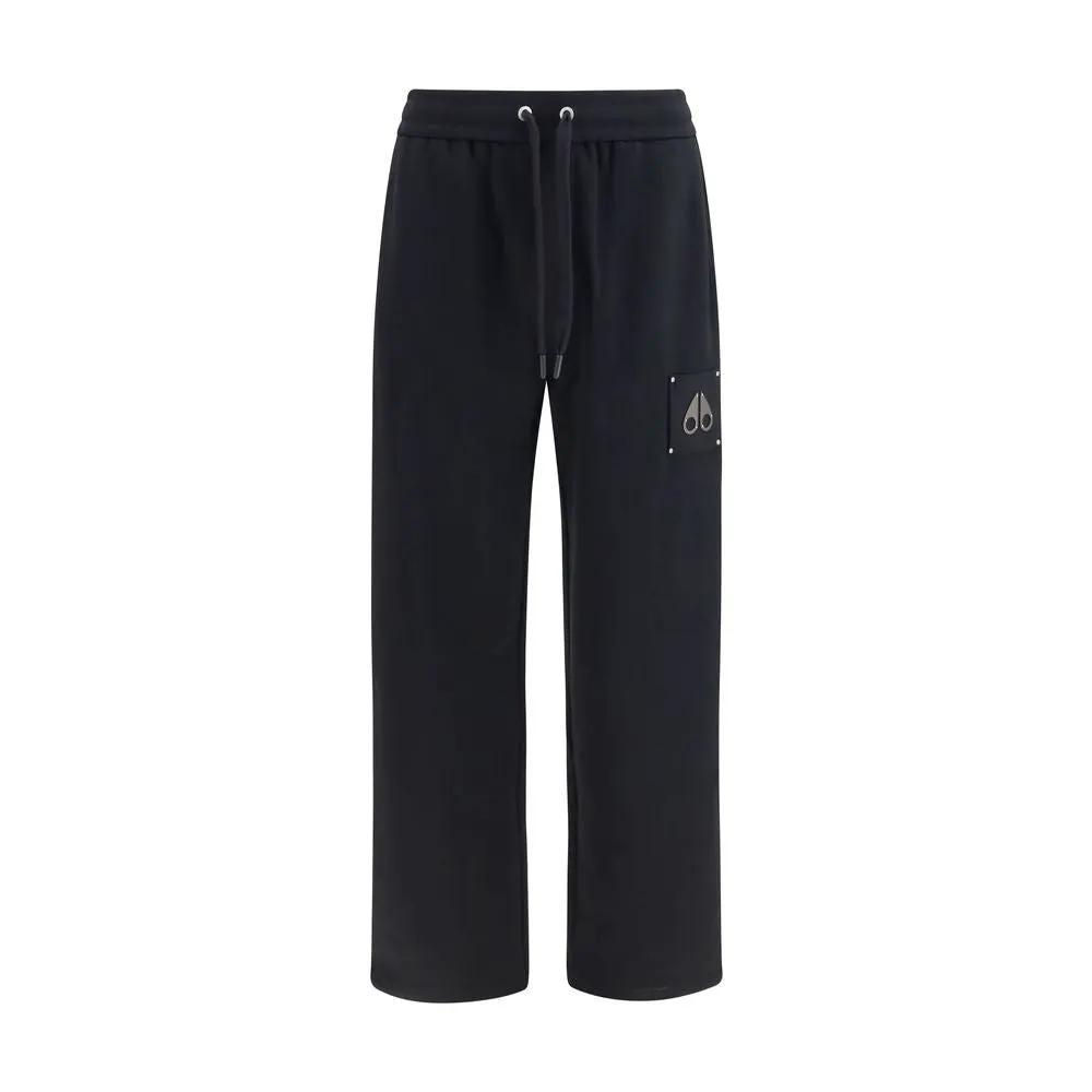 Moose Knuckles Black Cotton Casual Pants