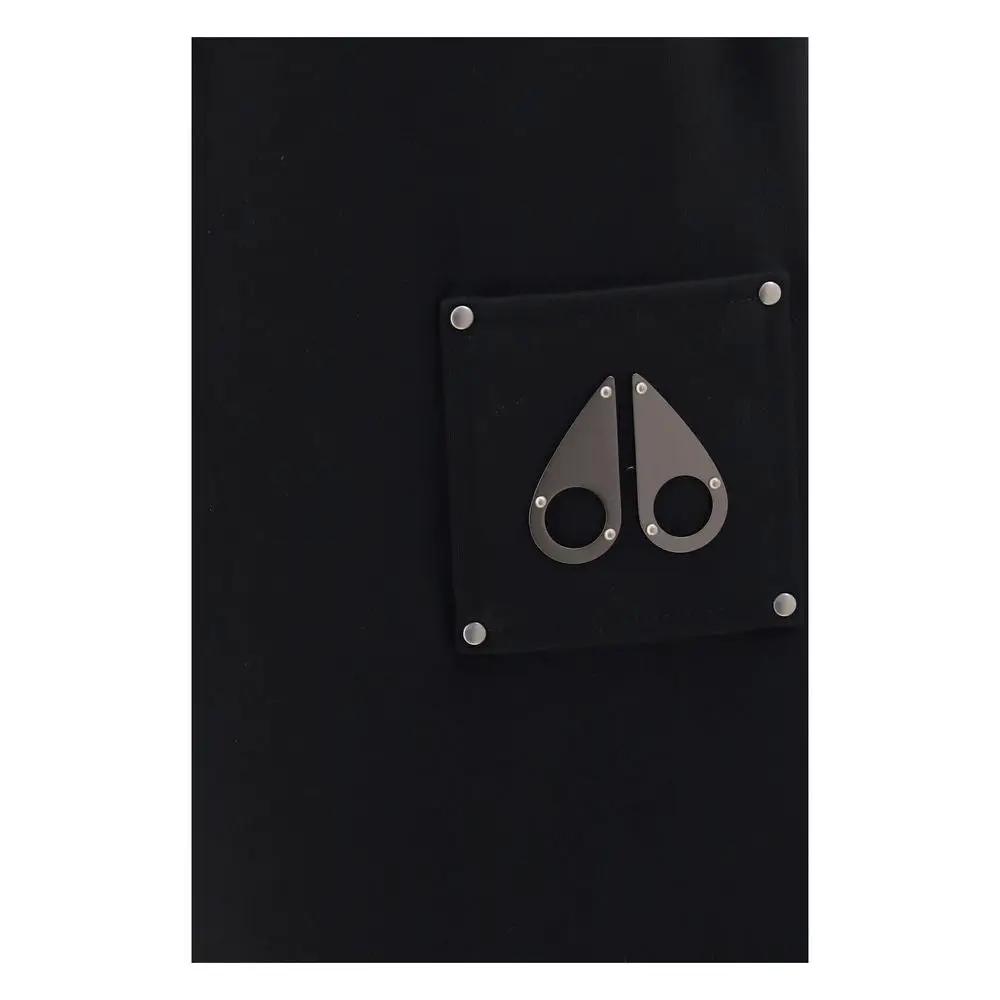 Moose Knuckles Black Cotton Casual Pants