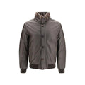 MooRER Brown Leather Full-Length Jacket