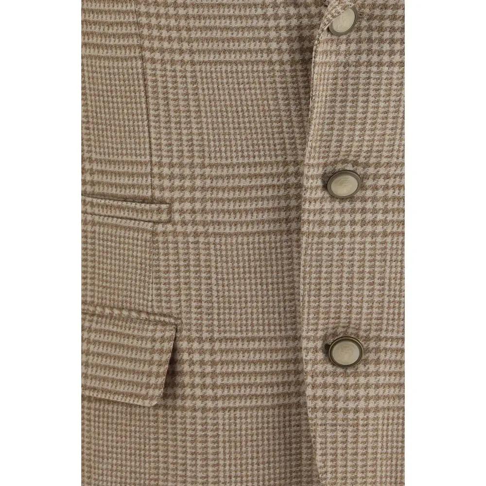 Brunello Cucinelli Beige Cotton Blazer