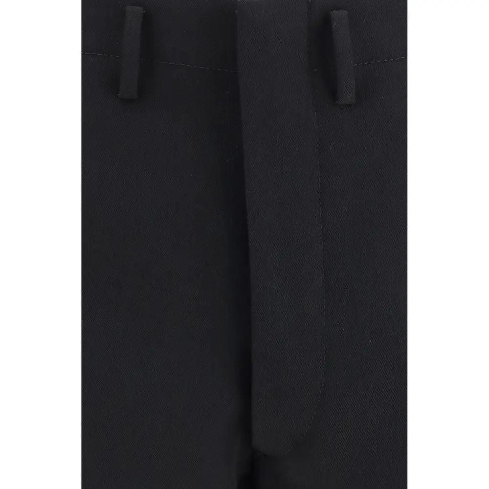 Prada Black Wool Oves Aries Dress Pants