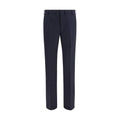 Prada Blue Wool Oves Aries Dress Pants