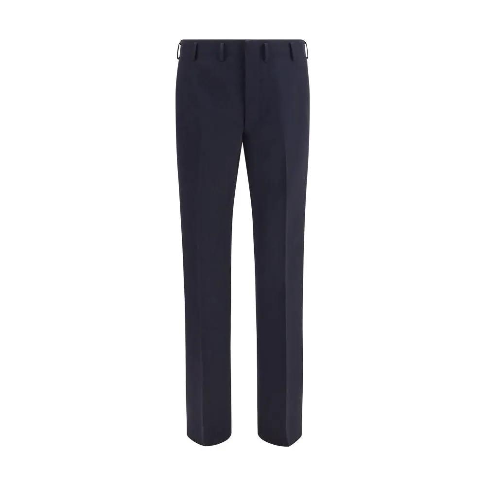 Prada Blue Wool Oves Aries Dress Pants