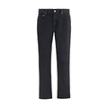 Saint Laurent Black Cotton Slim Fit Jeans