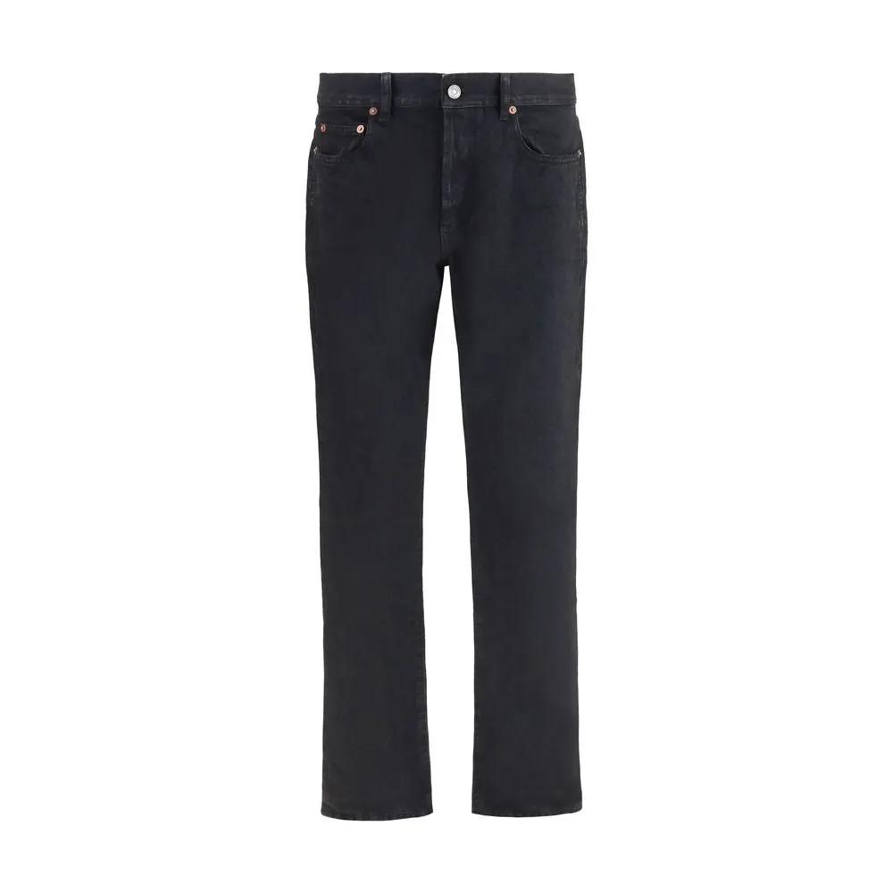 Saint Laurent Black Cotton Slim Fit Jeans