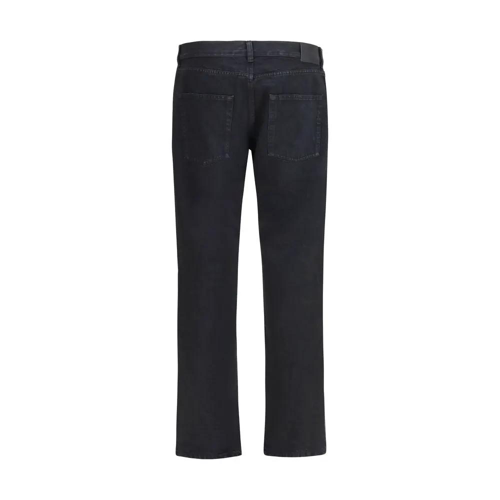 Saint Laurent Black Cotton Slim Fit Jeans
