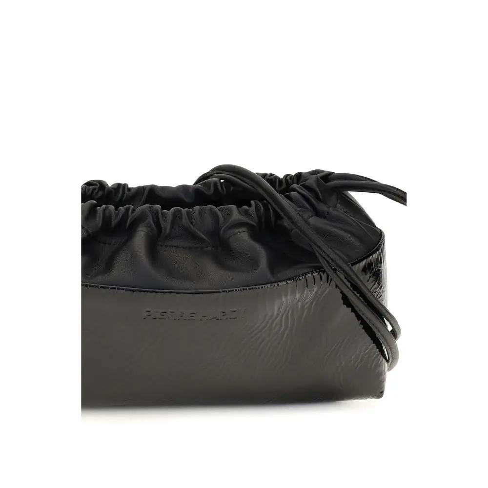 Pierre Hardy Black Calf Leather Bos Taurus Clutch Bag