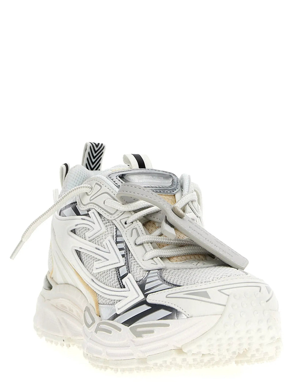 Off-White White Polyethylene Athletic Sneakers
