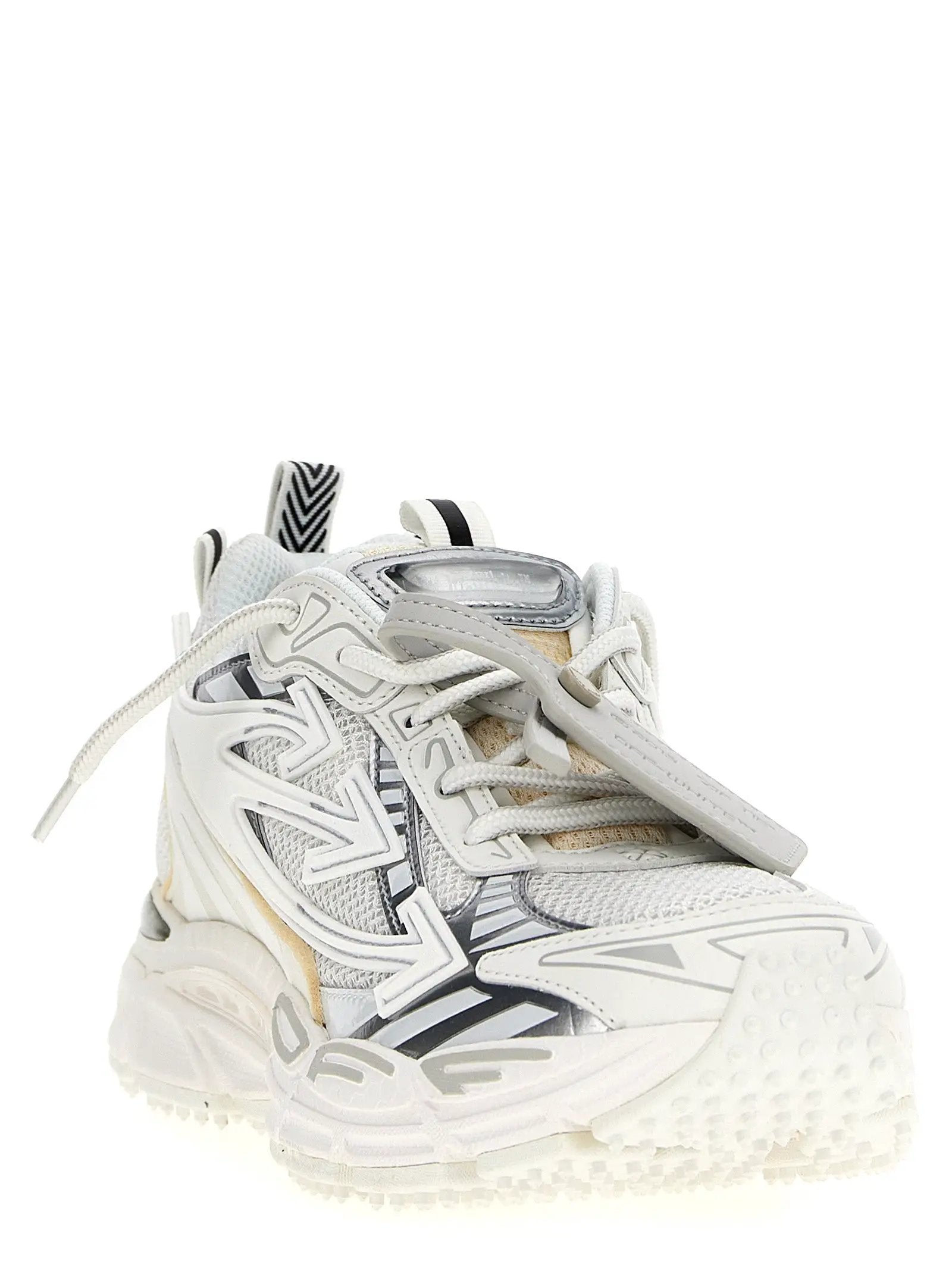 Off-White White Polyethylene Athletic Sneakers
