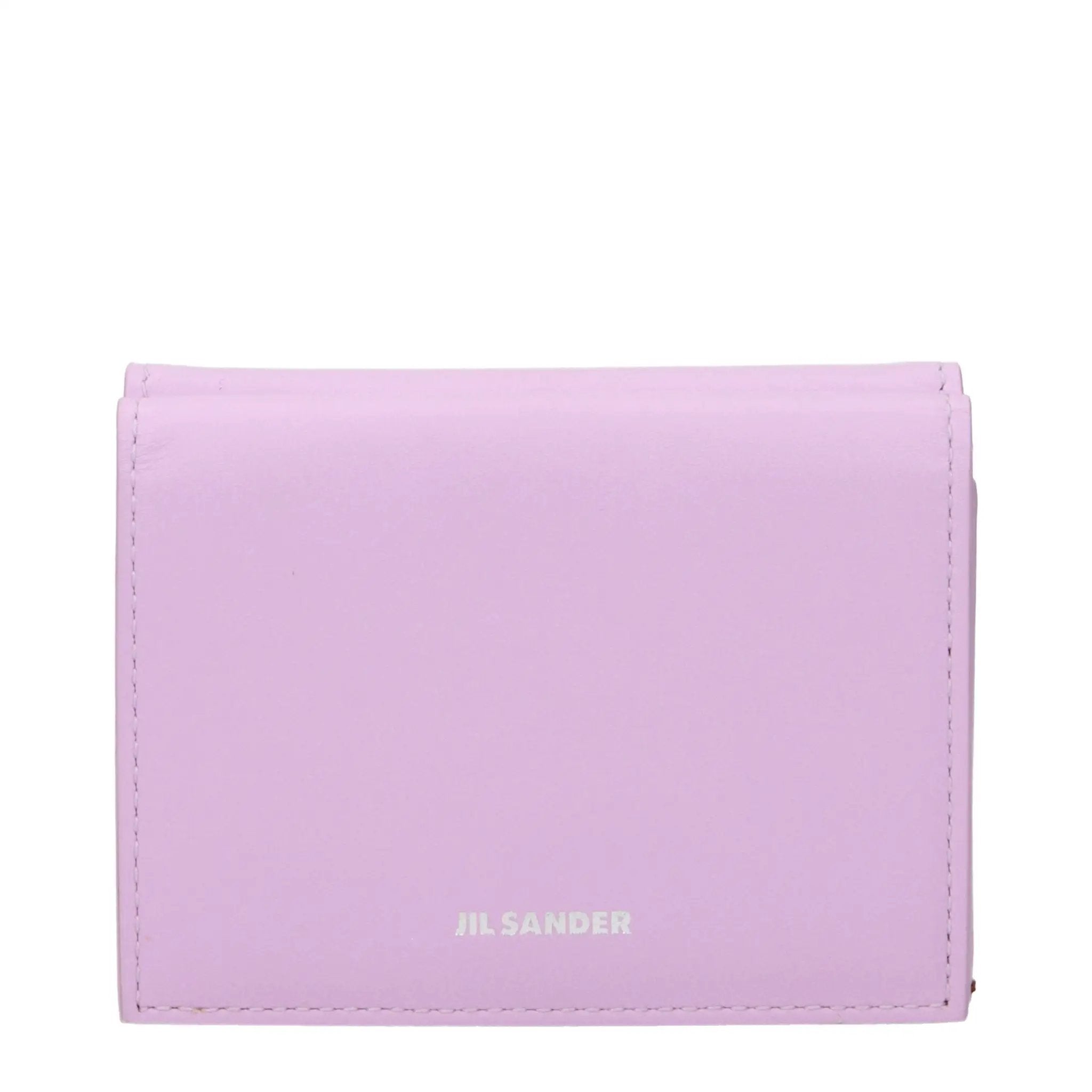 Jil Sander Pink Leather Wallet