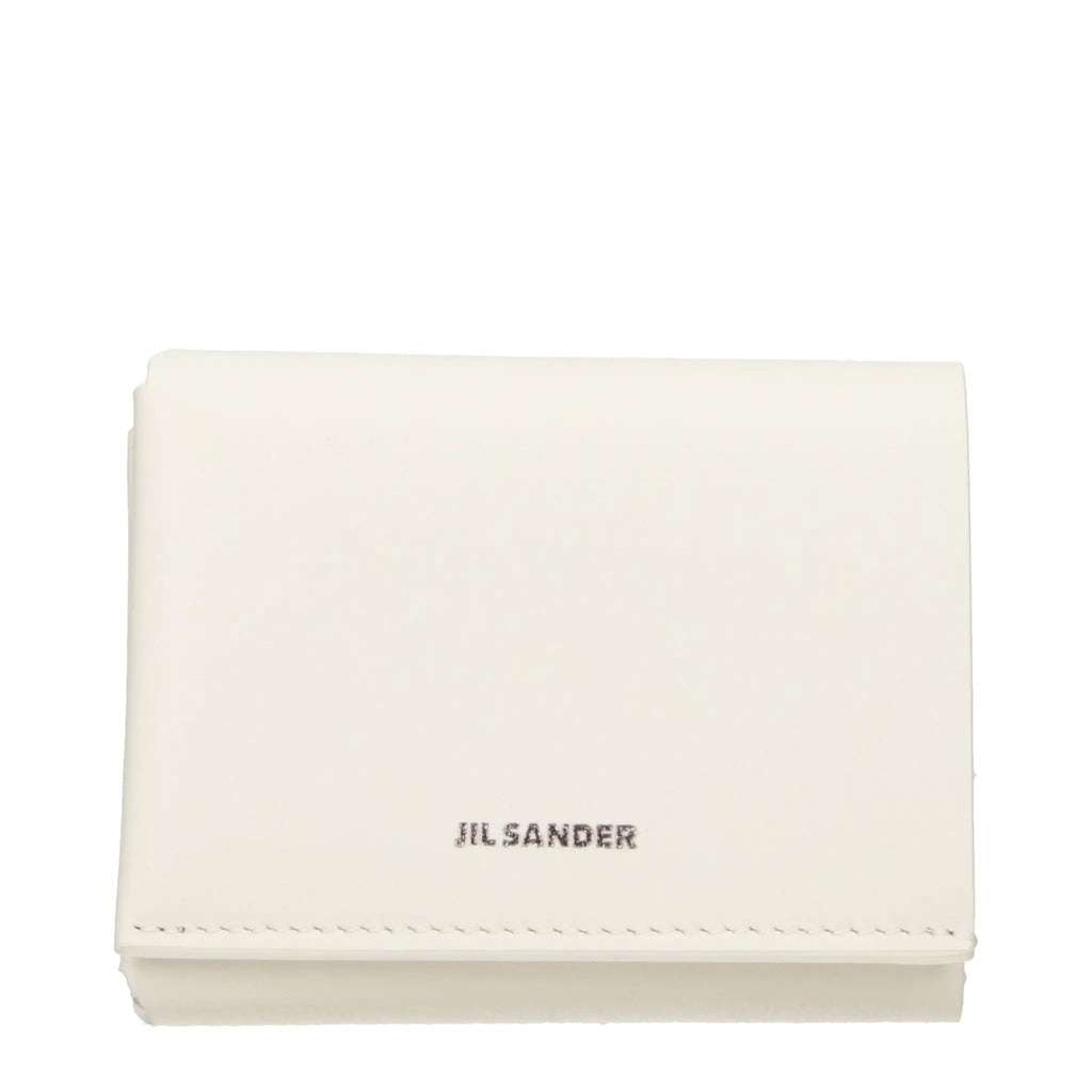 Jil Sander Beige Leather Wallet