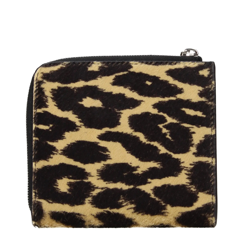 Jil Sander Beige Horsehair Wallet