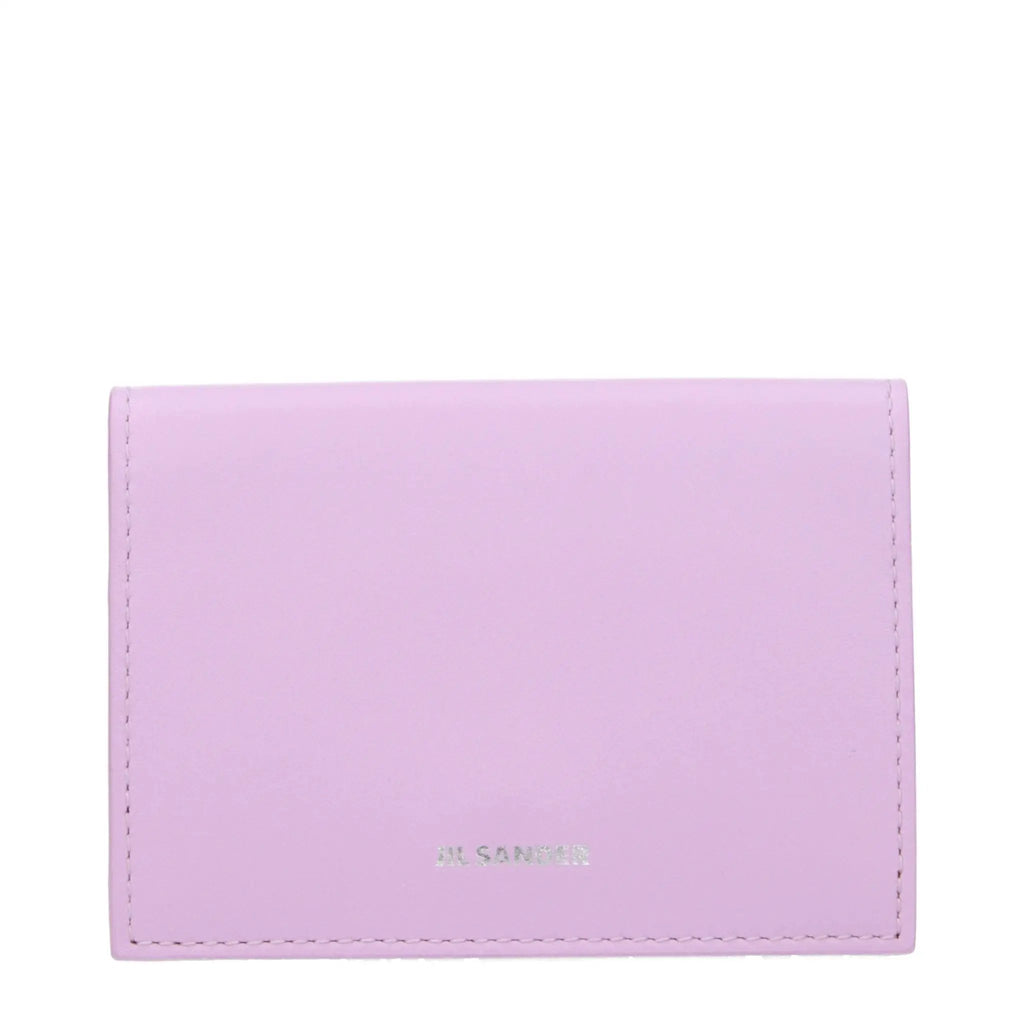 Jil Sander Pink Leather Cardholder