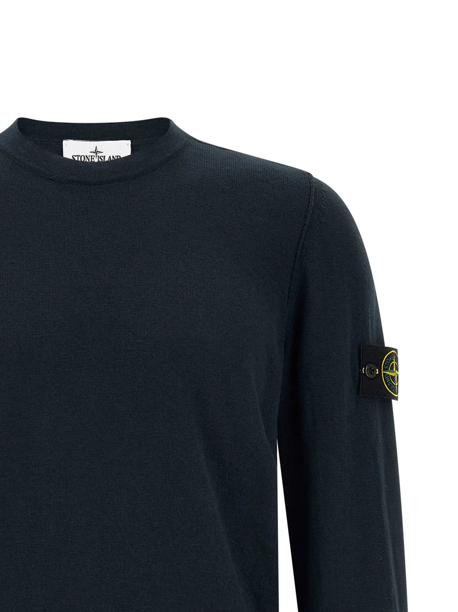 Stone Island Blue Cotton Cardigan