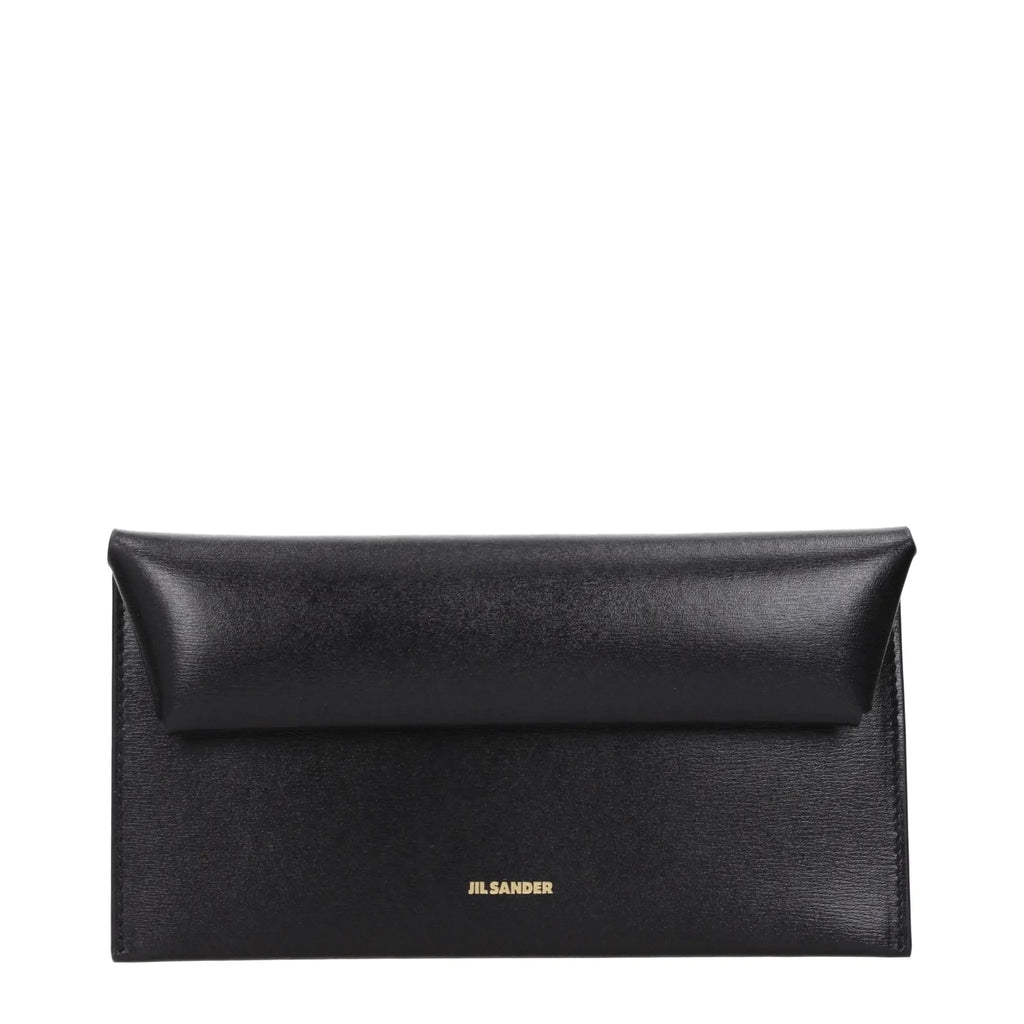 Jil Sander Black Leather Wallet