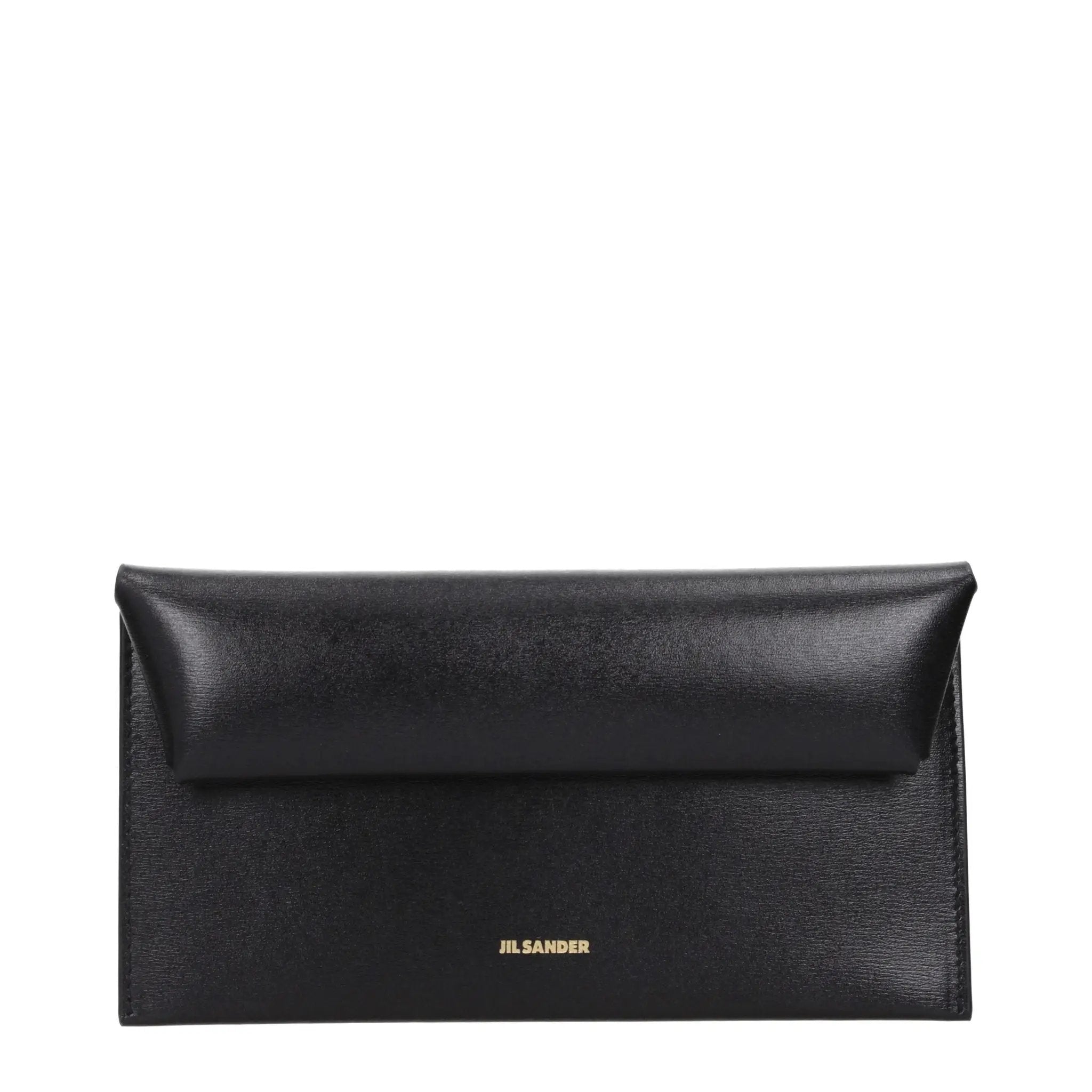 Jil Sander Black Leather Wallet