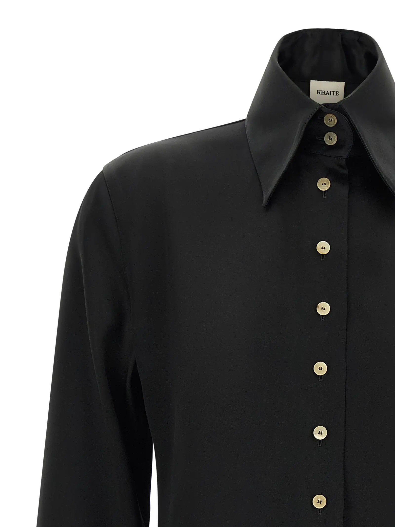 Khaite Black Acetate Blouse