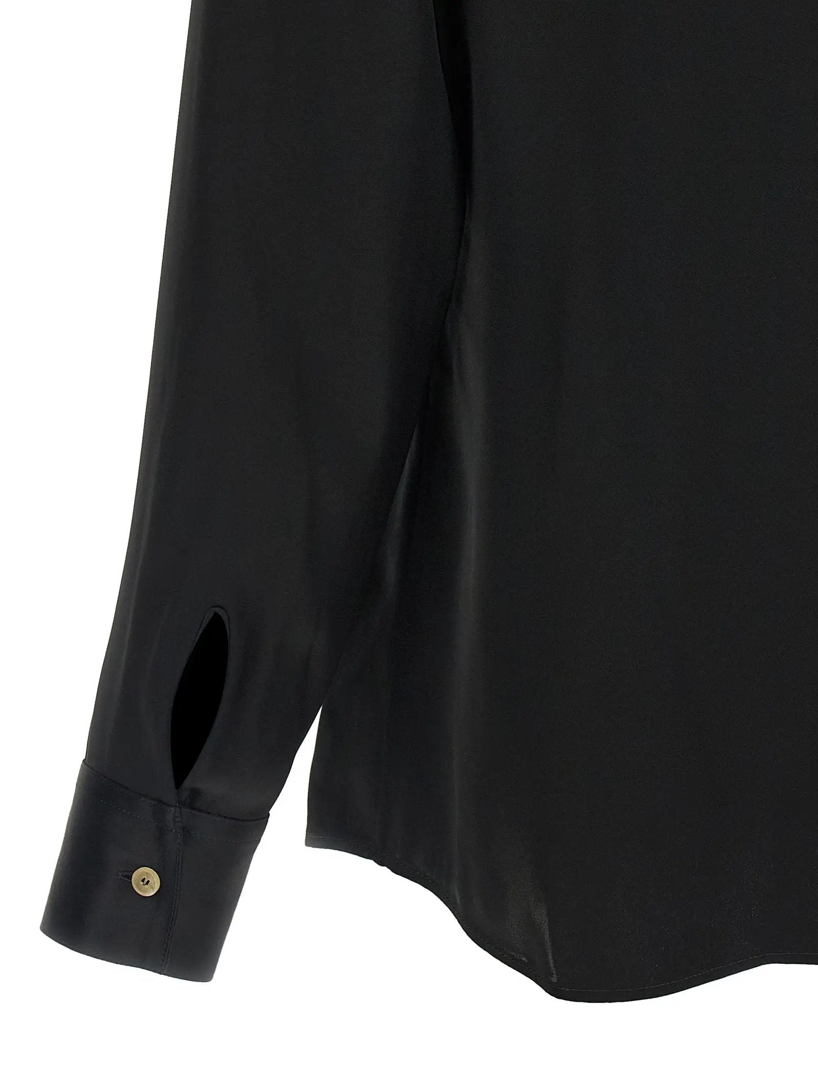 Khaite Black Acetate Blouse