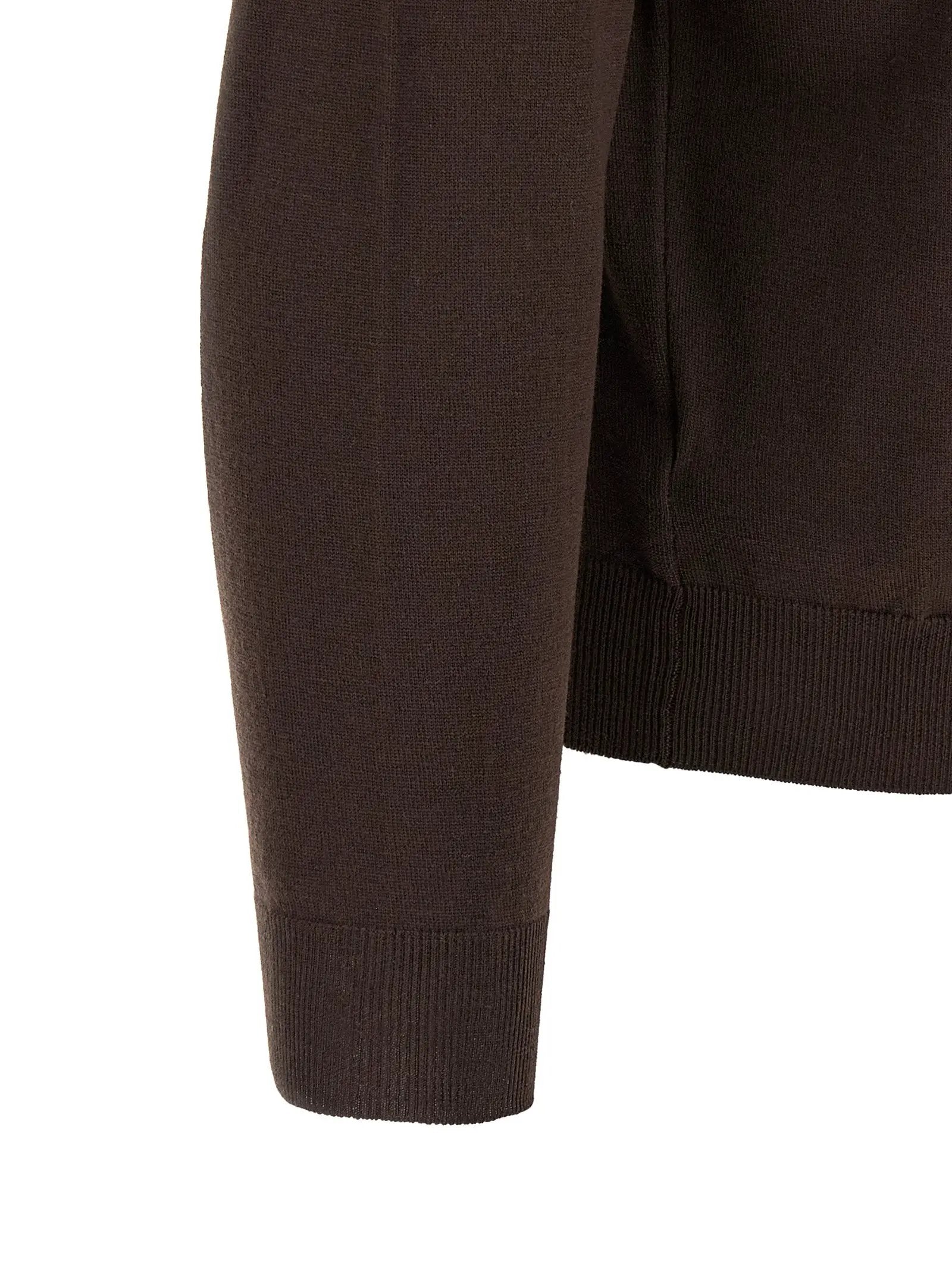 ZANONE Brown Virgin Wool Cardigan