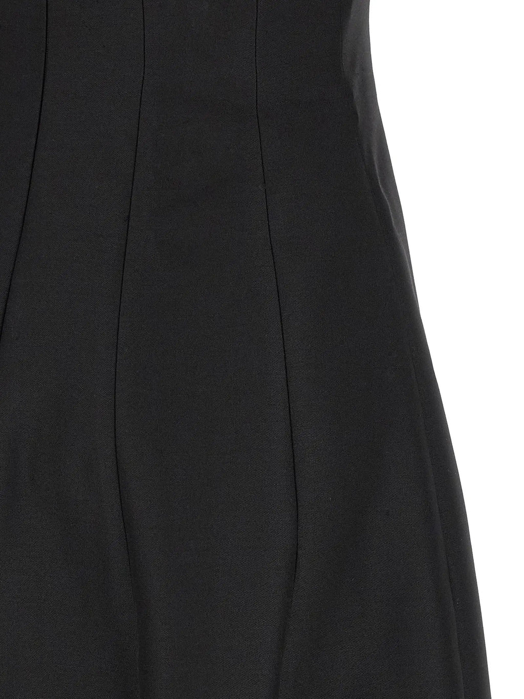 Khaite Black Wool Long Dress