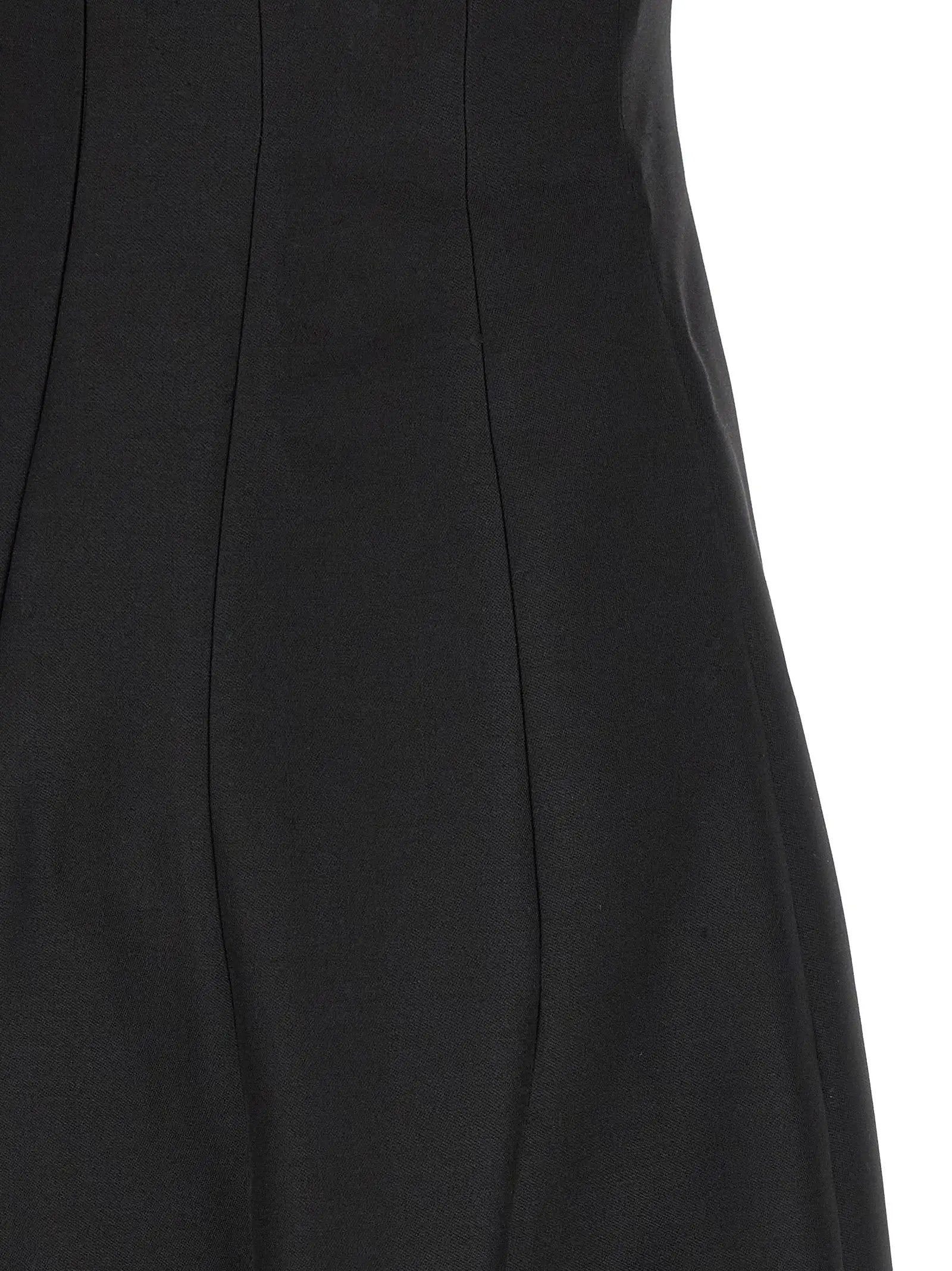Khaite Black Wool Long Dress