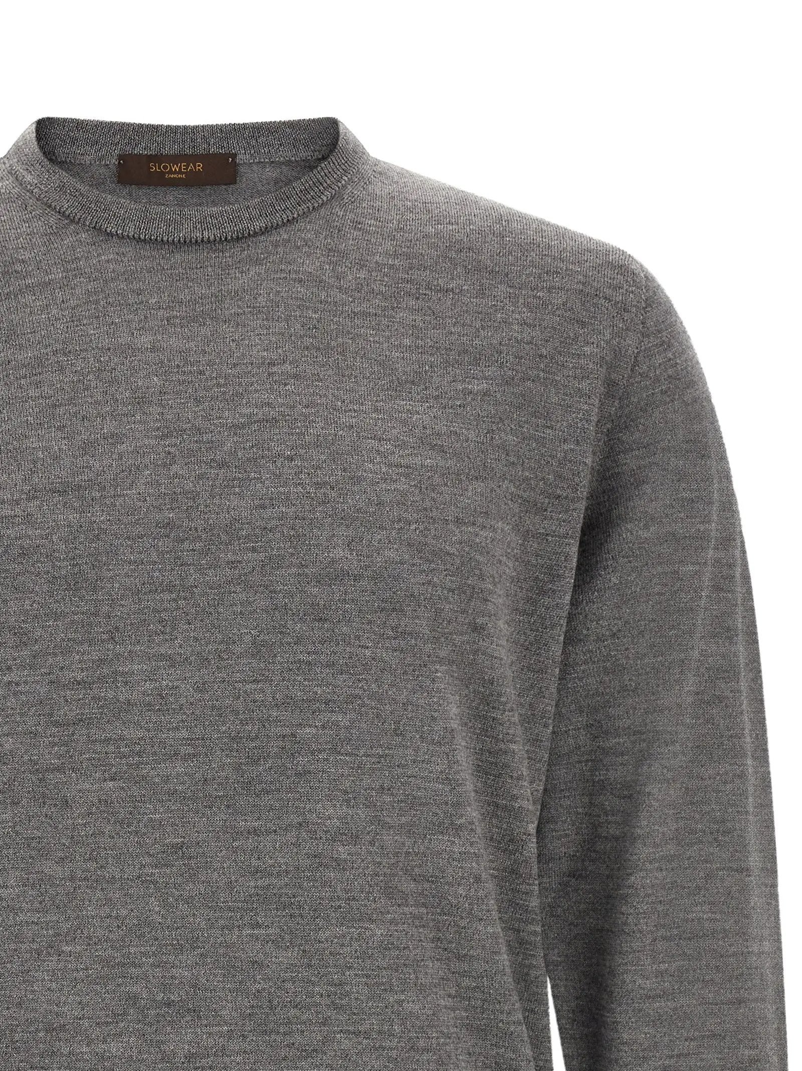 ZANONE Gray Virgin Wool Cardigan