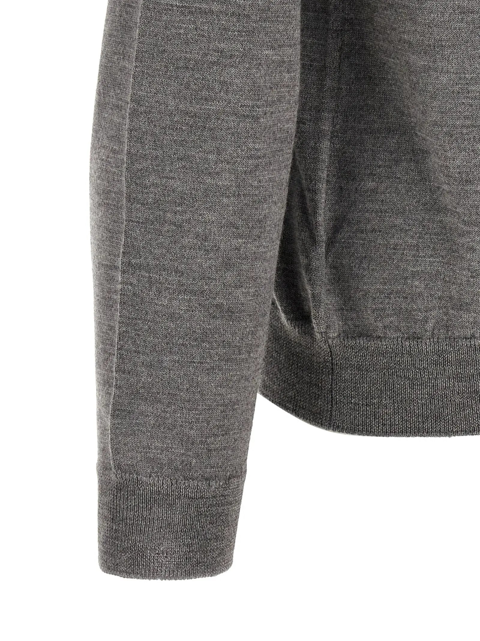 ZANONE Gray Virgin Wool Cardigan