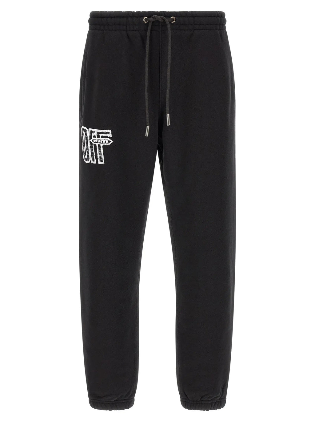 Off-White Black Cotton Joggers (Workout Pants)