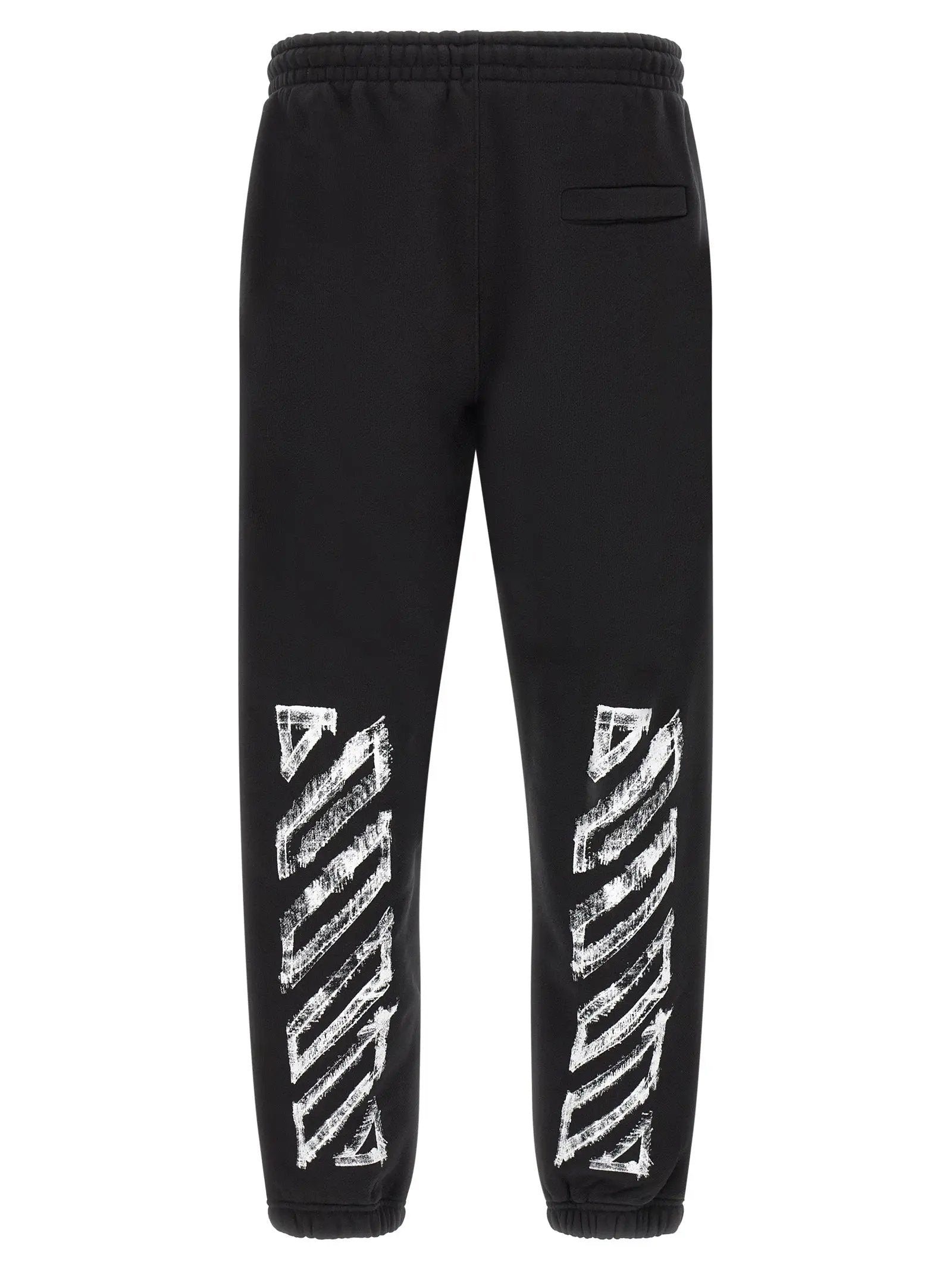 Off-White Black Cotton Joggers (Workout Pants)