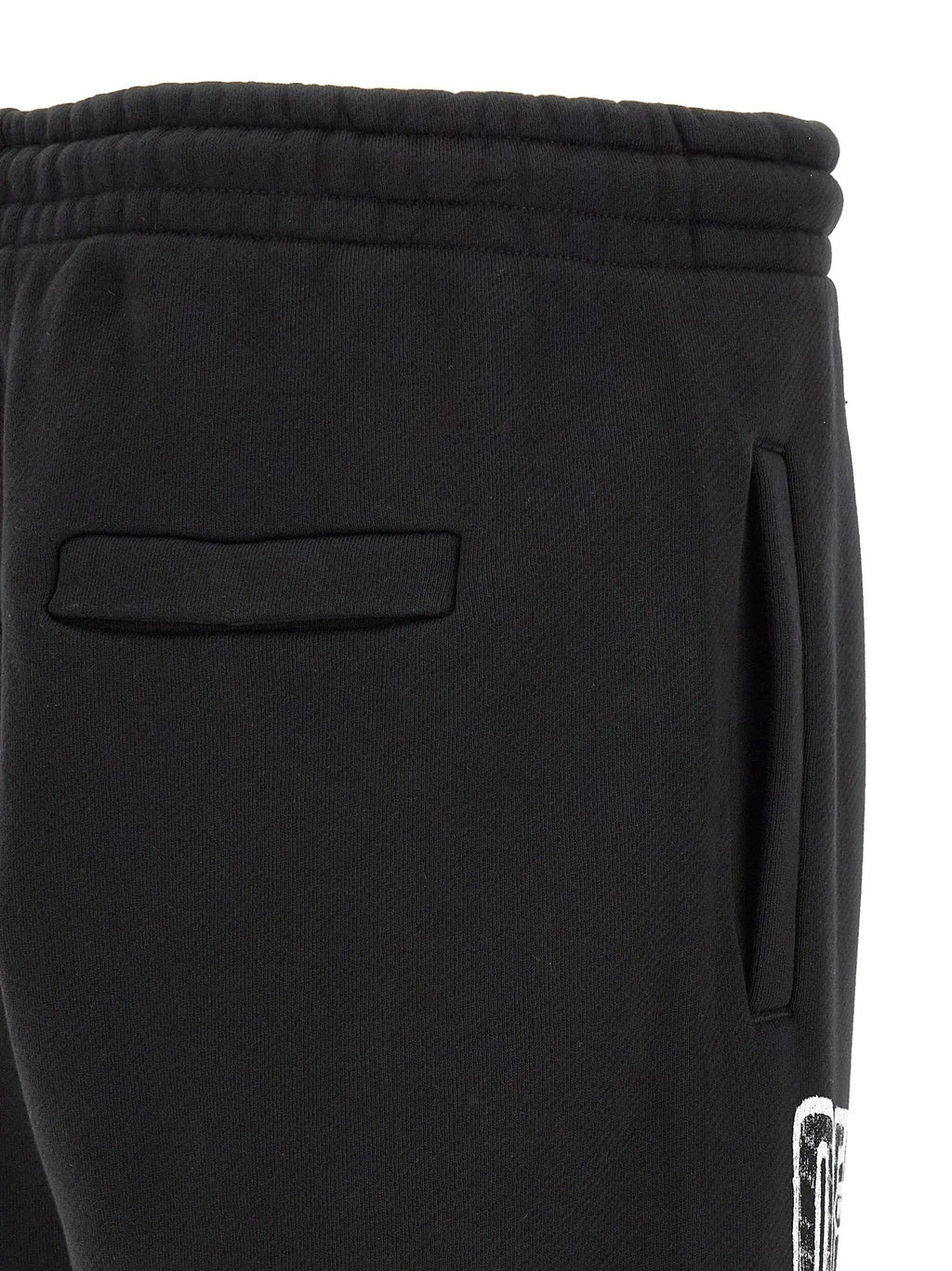 Off-White Black Cotton Joggers (Workout Pants)