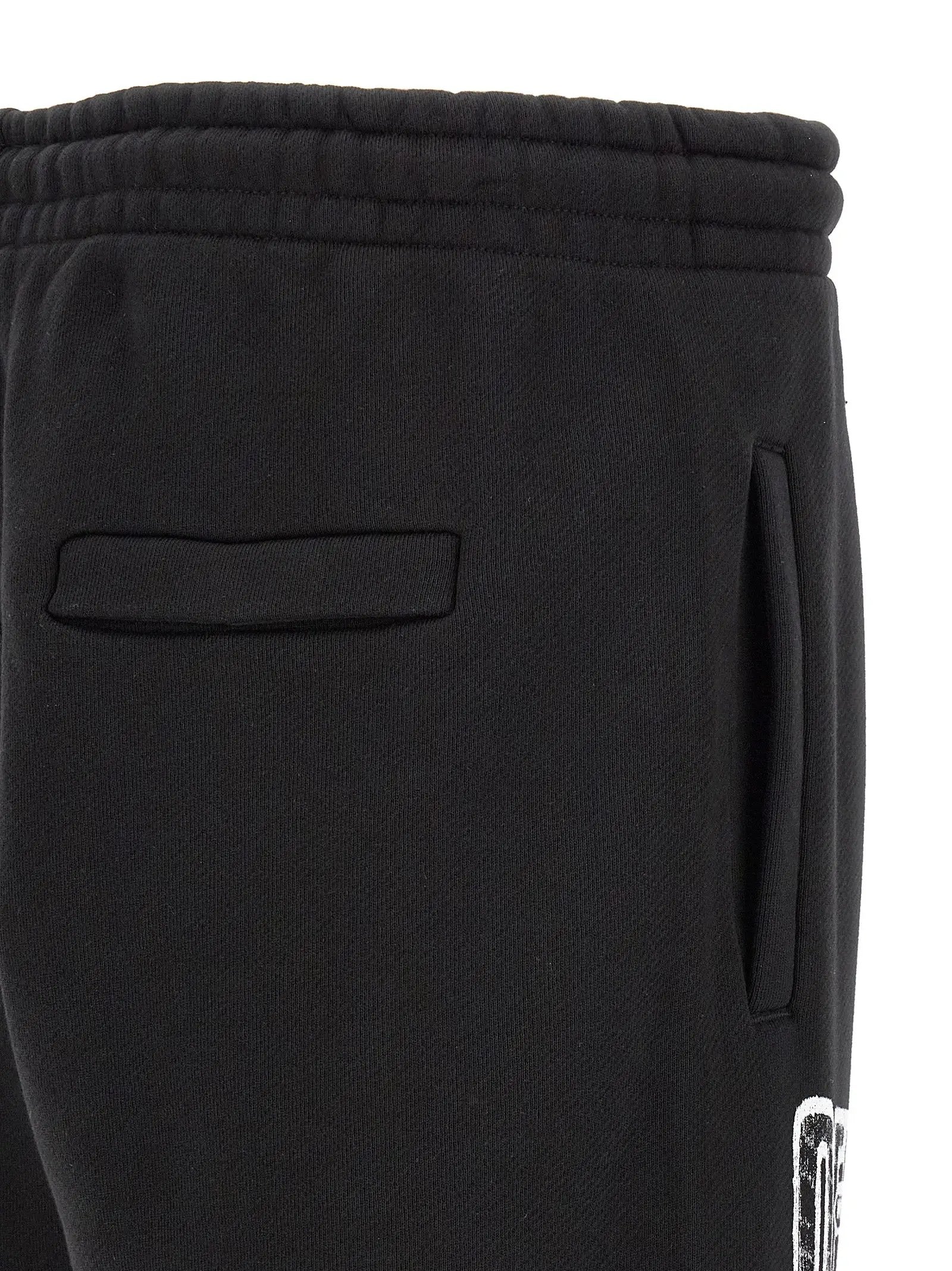 Off-White Black Cotton Joggers (Workout Pants)