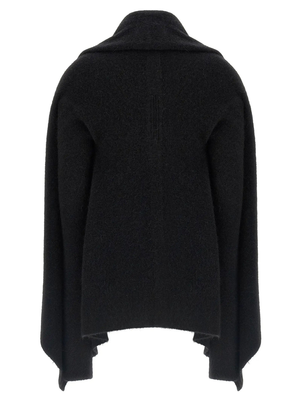 Rick Owens Black Marabou Cardigan