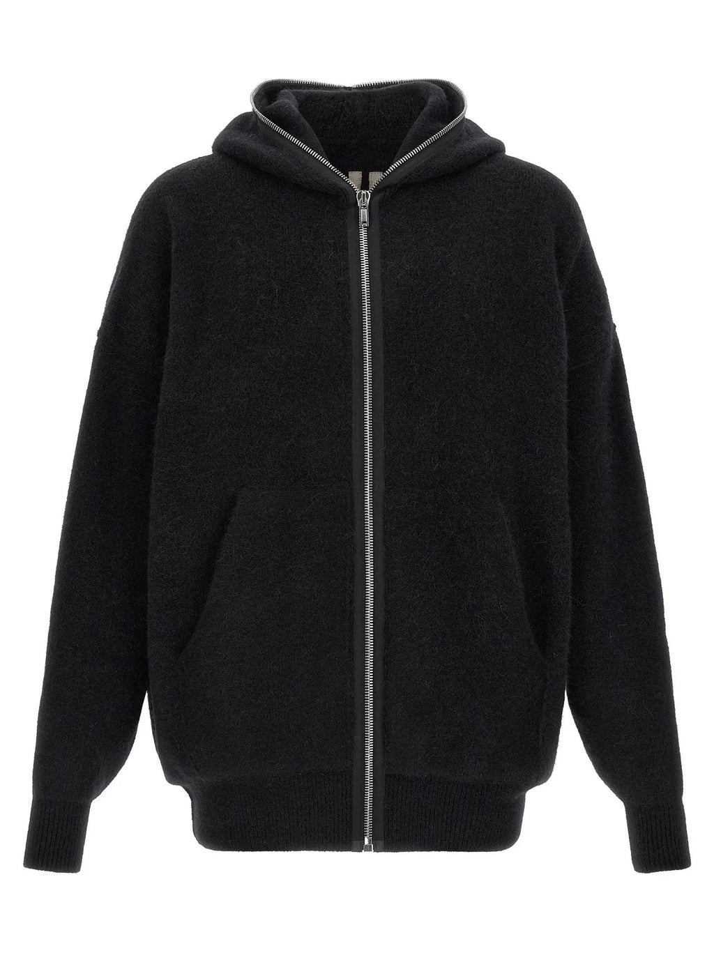 Rick Owens Black Marabou Sweatshirt