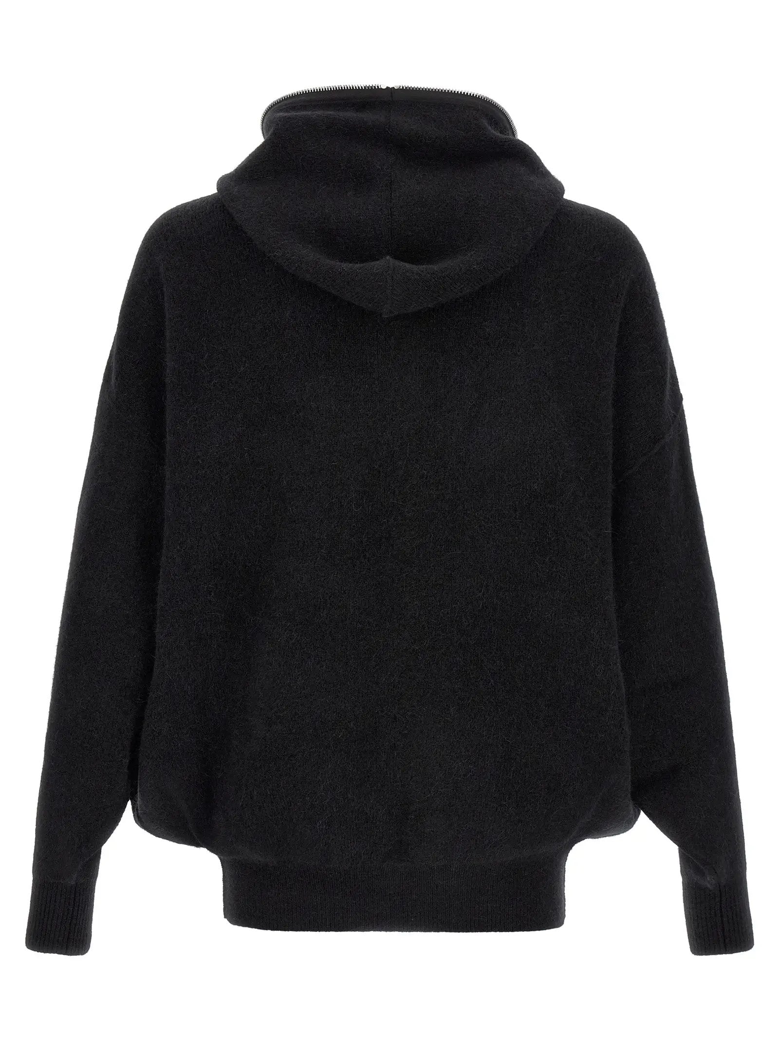 Rick Owens Black Marabou Sweatshirt