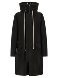 Parka Rick Owens en coton noir