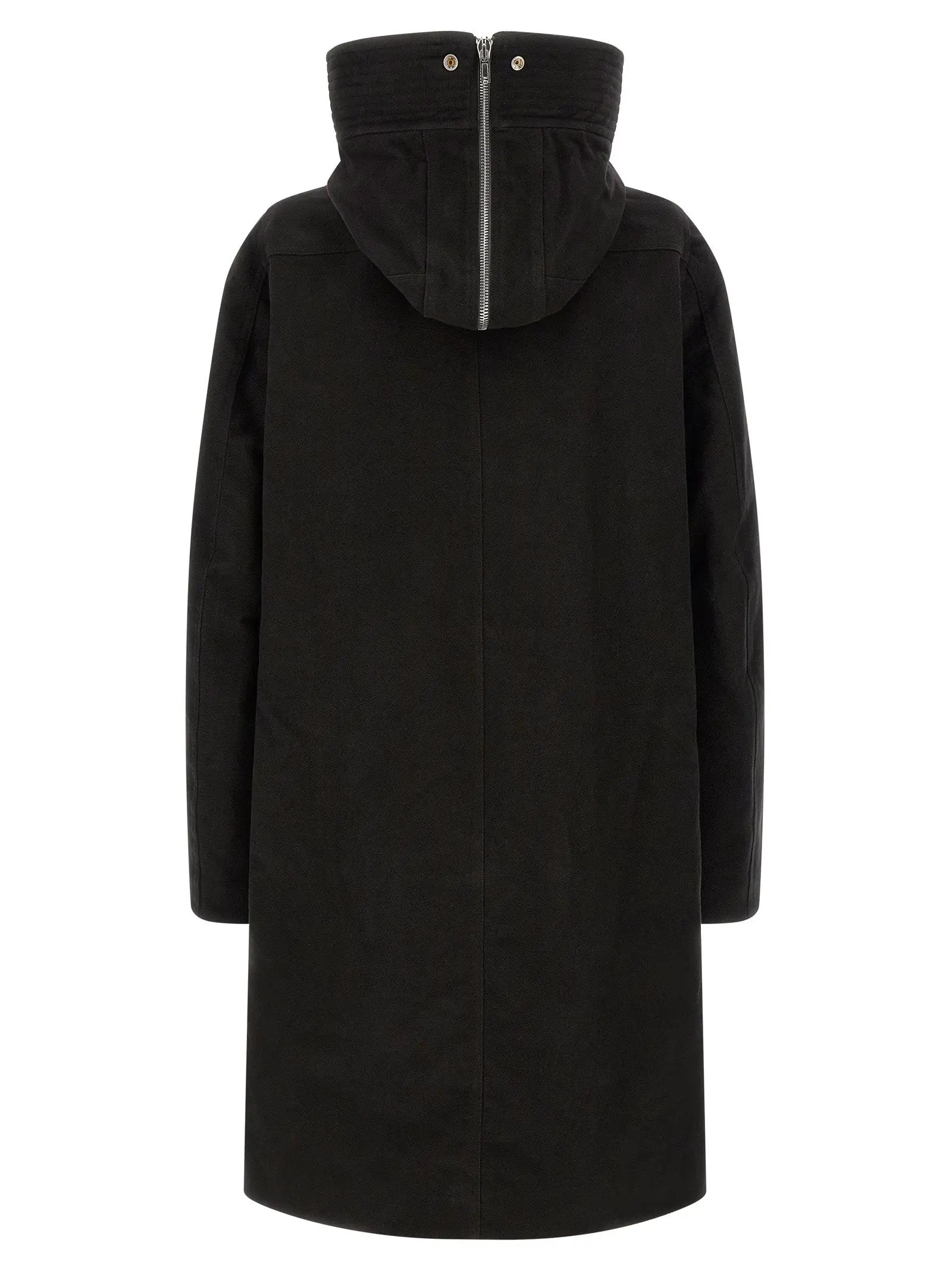 Parka Rick Owens en coton noir