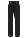 Rick Owens Black Cotton Relaxed Fit Jeans