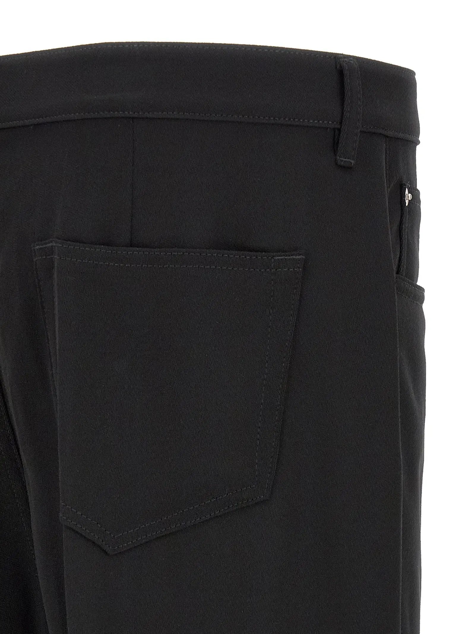 Rick Owens Black Cotton Relaxed Fit Jeans