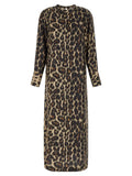 Alberto Biani Alberto Biani Brown Silk Long Dress