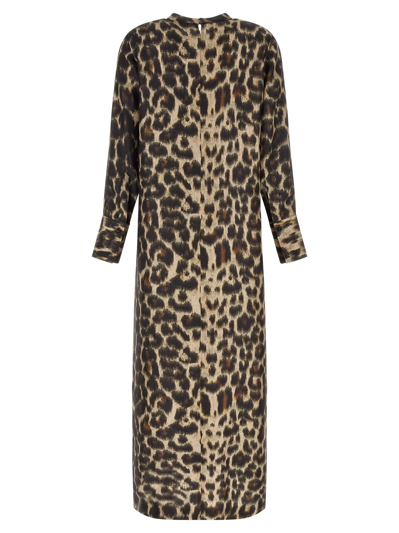 Alberto Biani Alberto Biani Brown Silk Long Dress