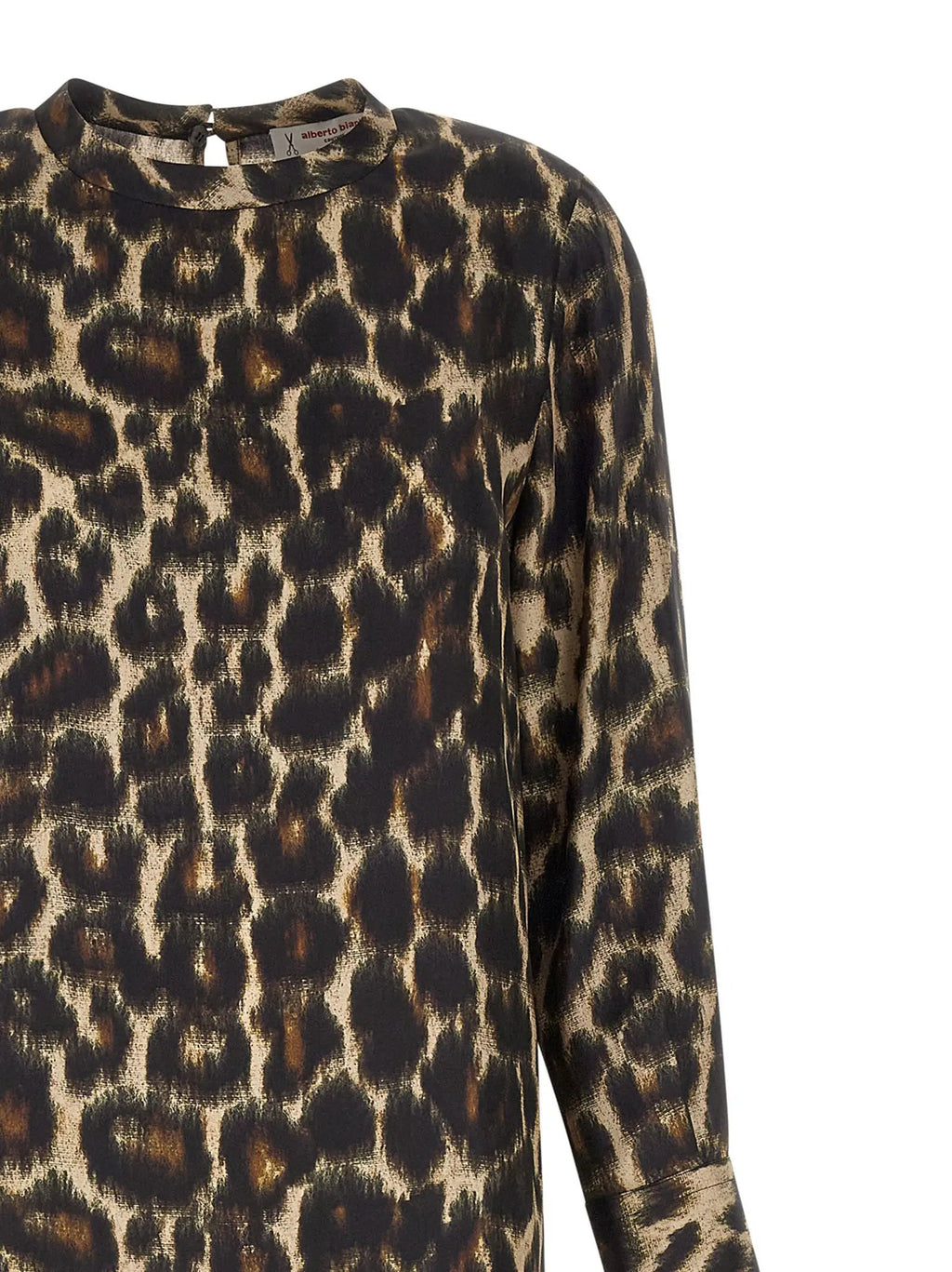 Alberto Biani Alberto Biani Brown Silk Long Dress