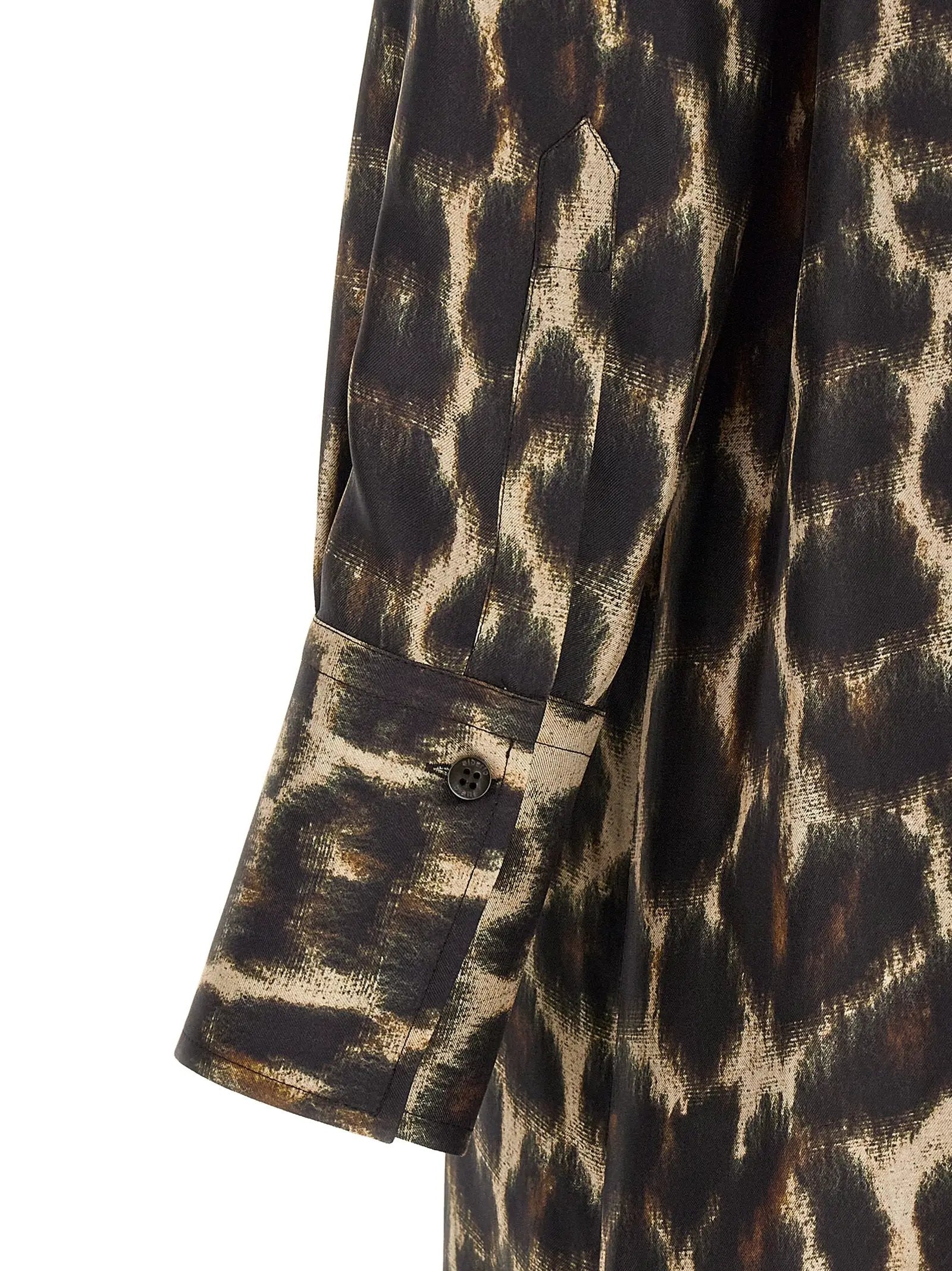 Alberto Biani Alberto Biani Brown Silk Long Dress