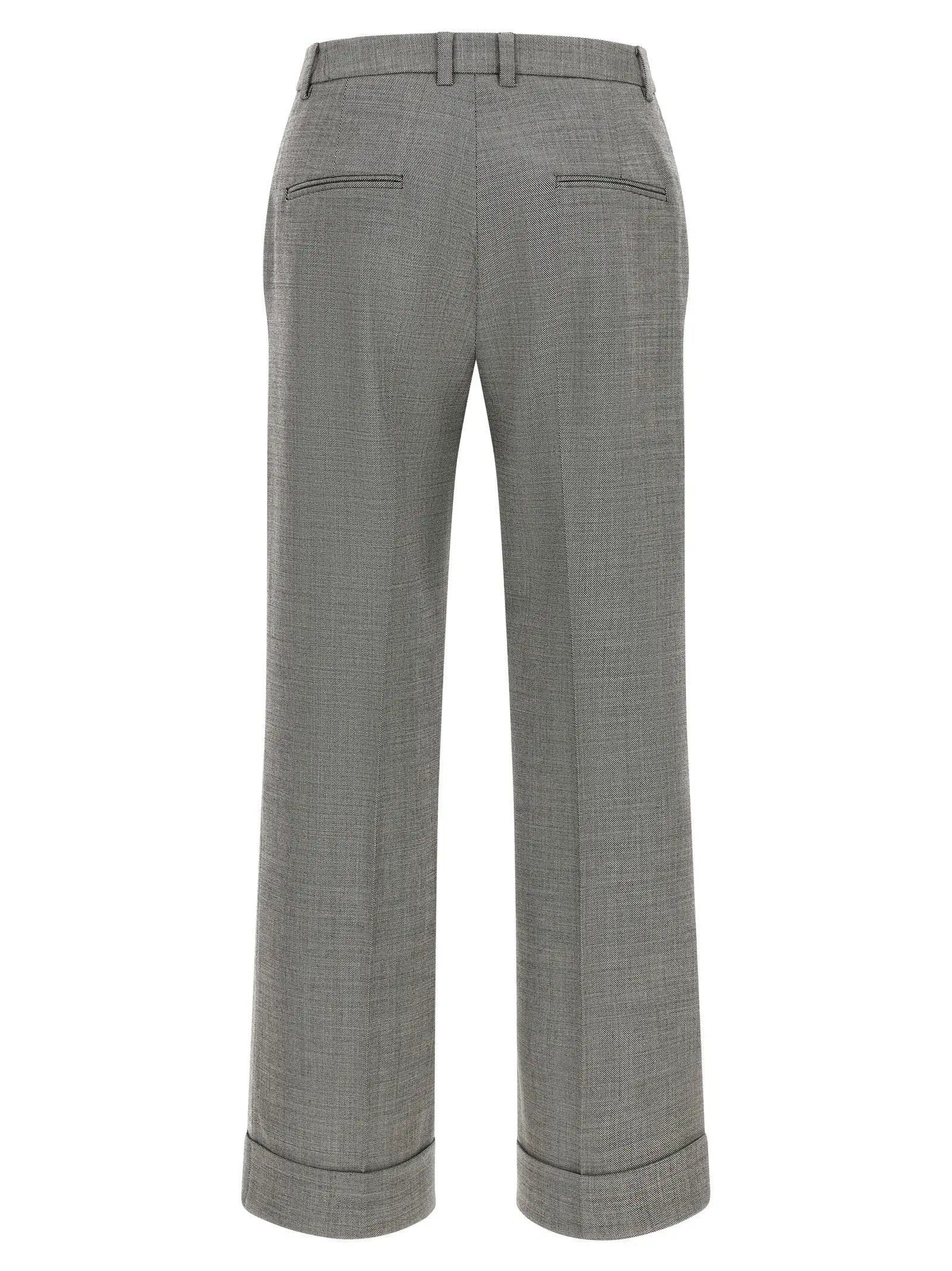 Alberto Biani Alberto Biani Gray Wool Flared Pants