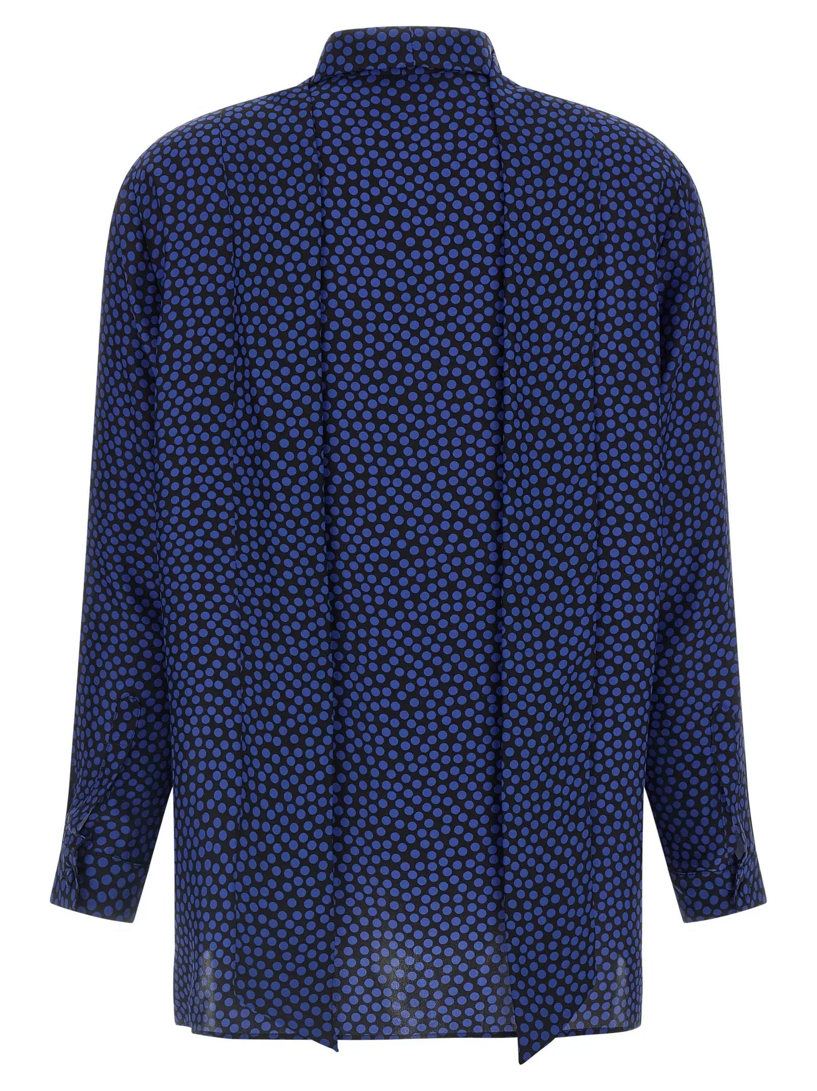 Gianluca Capannolo Blue Silk Blouse