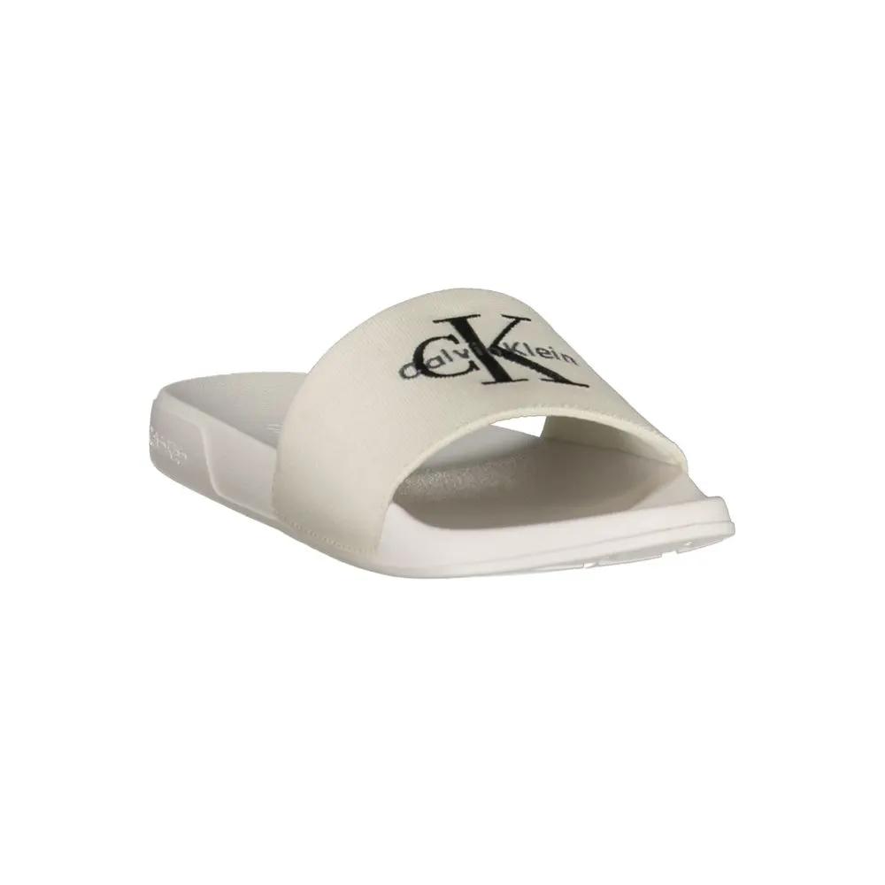 Calvin Klein White Polyester Women's Slipper