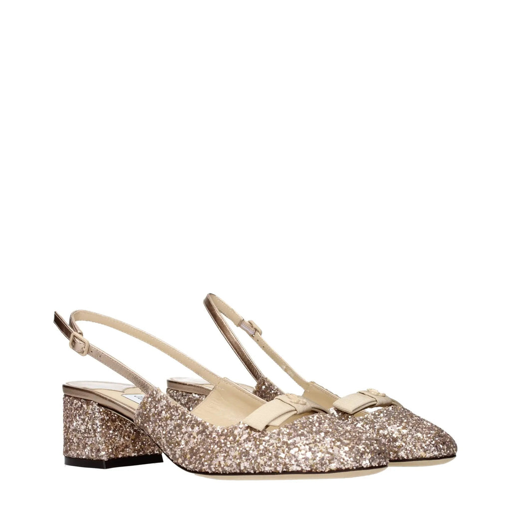 Sandales plates Jimmy Choo en plastique rose